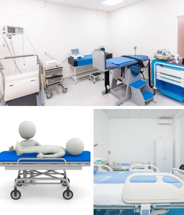 Hospital Furniture: Hospital beds, Patient trolleys, Ward and examination furniture